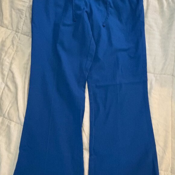 Cherokee Women Scrubs Pant Workwear Originals Drawstring Small, Royal Blue - Picture 4 of 4